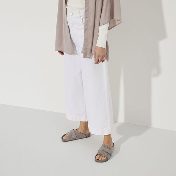 Birkenstock Kyoto Exquisite All Suede Sandals EU 38 Women 7-7.5 Monotone Gray - Picture 5 of 16